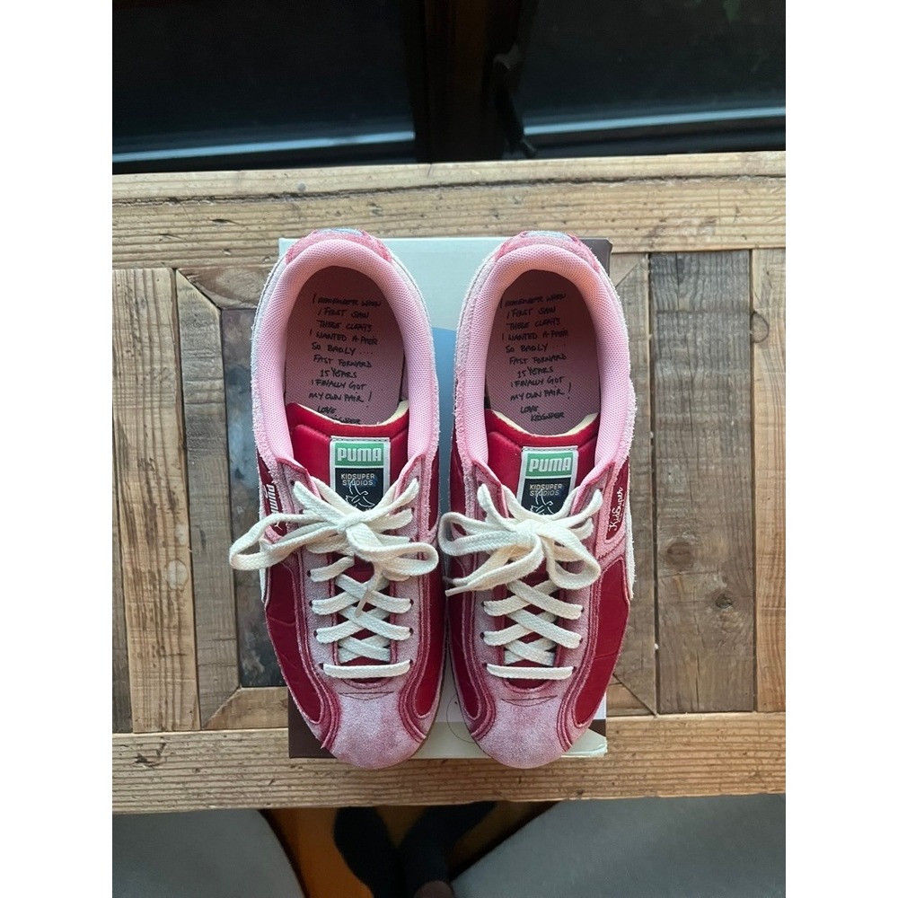 Kidsuper x Puma brazil sneaker "Dark Crimson/Alpine Snow" - Picture 5 of 8
